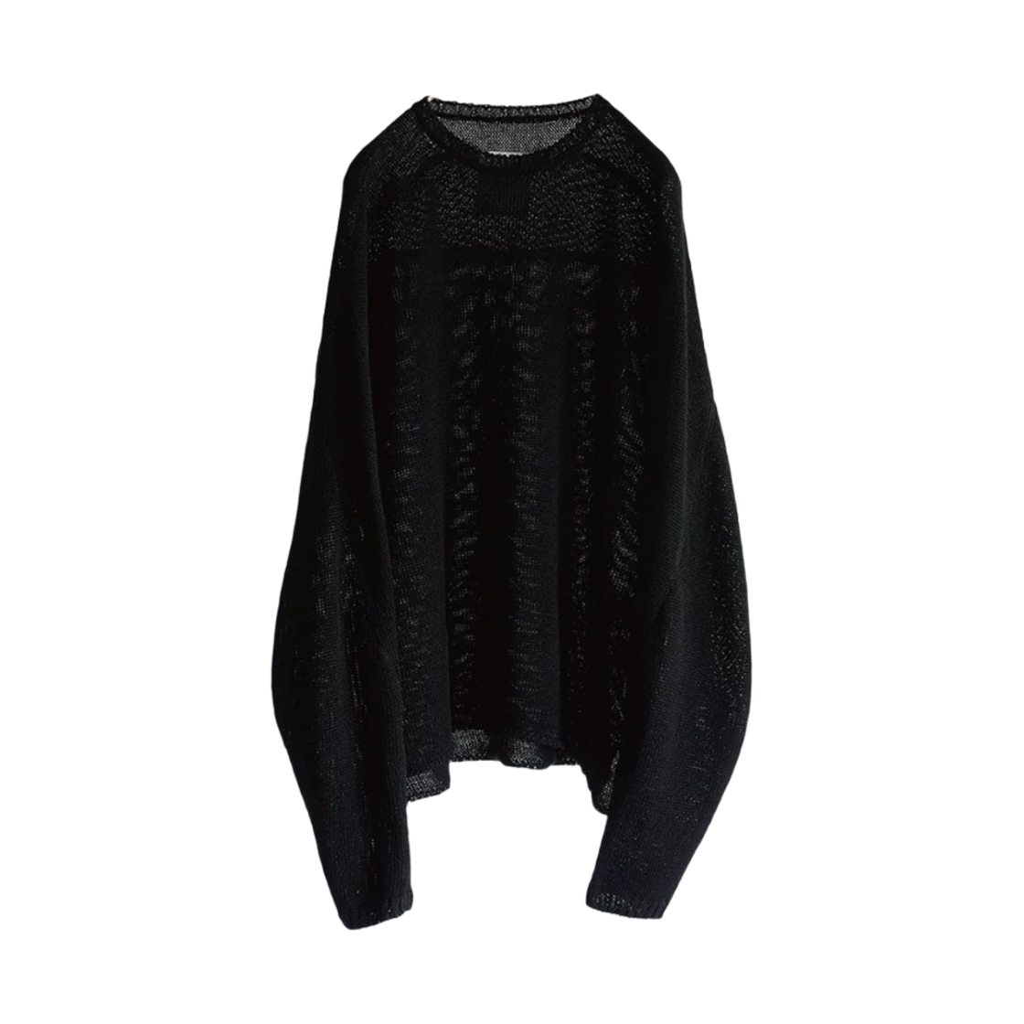 안셀름 풋볼 린넨 니트 블랙(Ancellm Football Linen Knit Black)