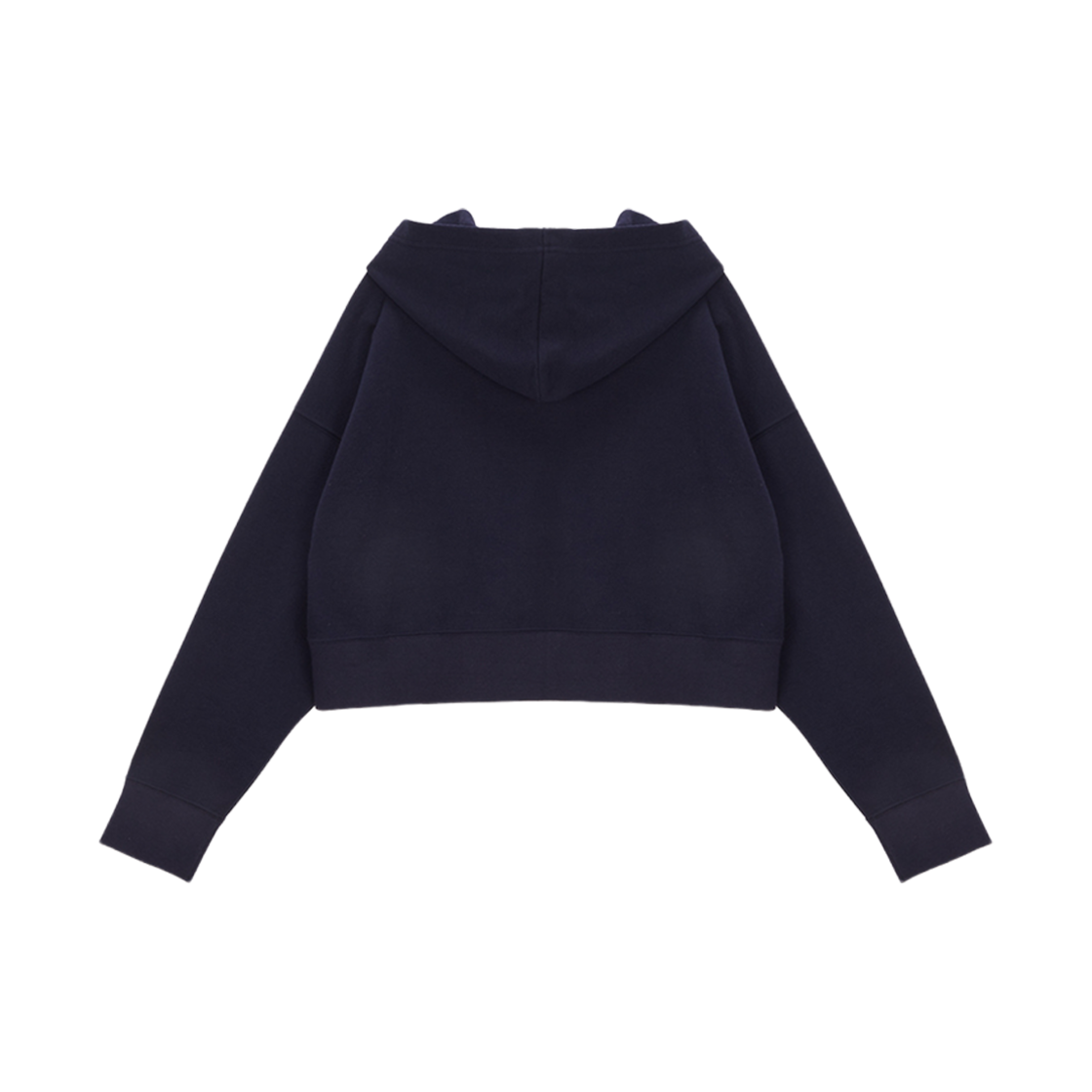 (W) 마뗑킴 마뗑 아크 크롭 후디 네이비((W) Matin Kim Matin Arch Crop Hoody Navy) - 2