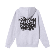 Stussy Pair of Dice Hood Ash Heather