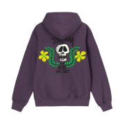 Stussy Skull Crest Hoodie Grape