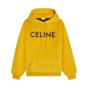 Celine Loose Hoodie in Fuzzy Wool Sunshine Black
