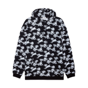 Celine Hoodie in Cotton Fleece with Artist Print Black