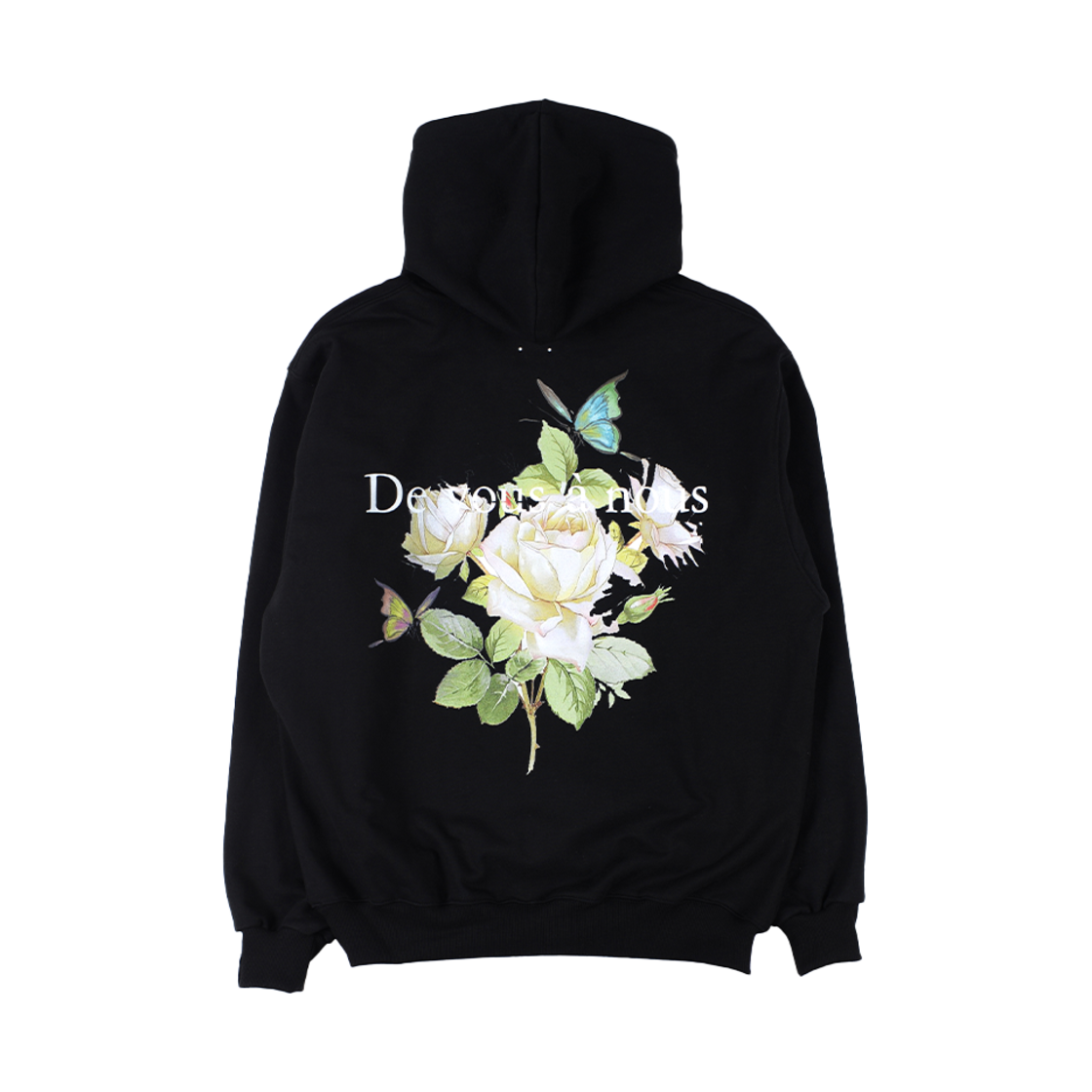 17 DVAN White Roselia Hoodie Black