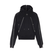 Surgery Four Directions Zippers Hoodie Black