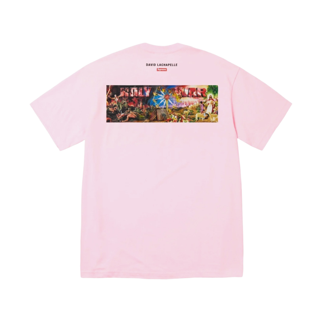 슈프림 홀리 워 티셔츠 라이트 핑크 - 23FW(Supreme Holy War T-Shirt Light Pink - 23FW) - 2