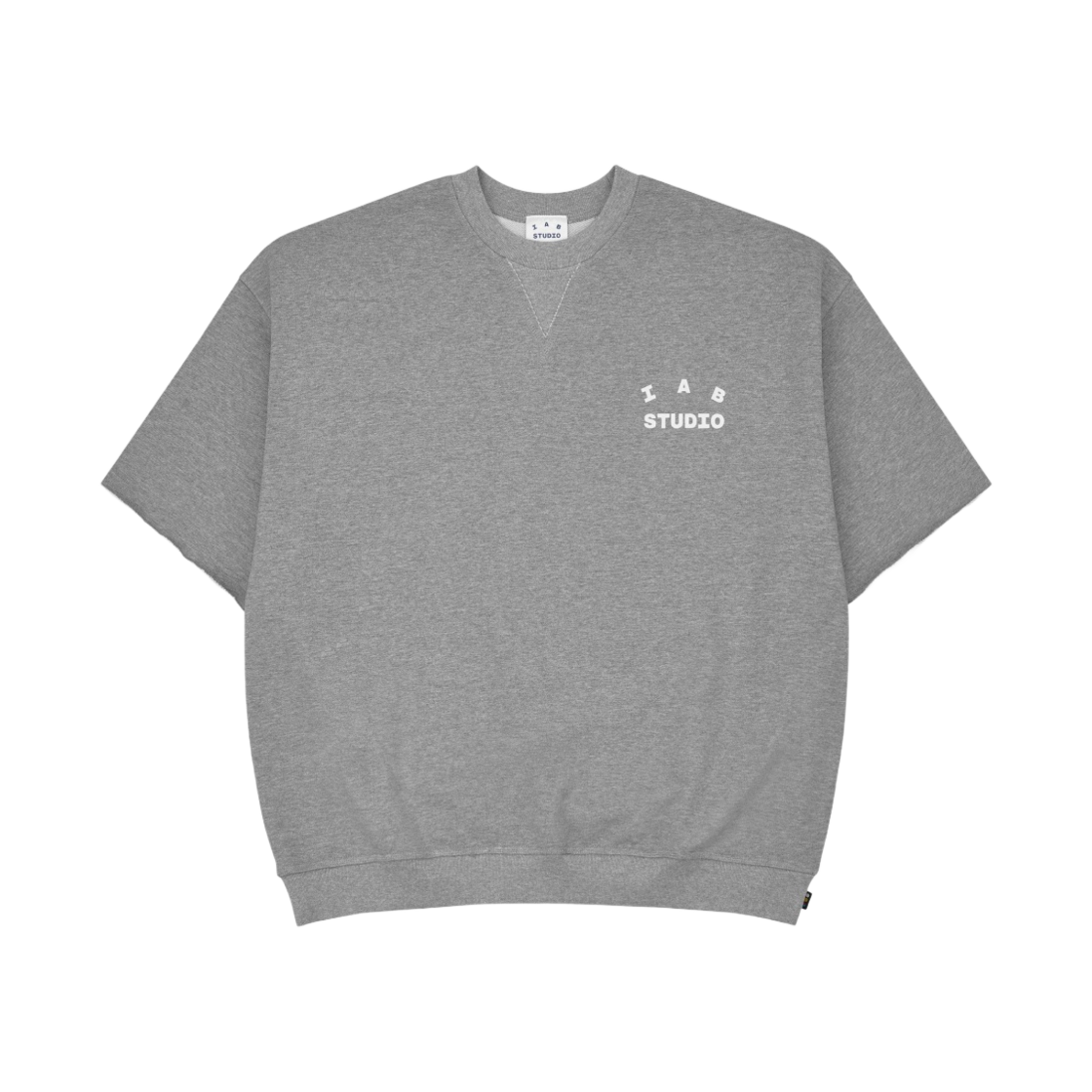아이앱 스튜디오 헤비 숏슬리브 스웨트셔츠 그레이 - 23FW(IAB Studio Heavy Short Sleeve Sweatshirt Gray - 23FW) - 2
