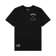 Jordan x Paris Saint-Germain Logo T-Shirt Black Noble Green - Asia