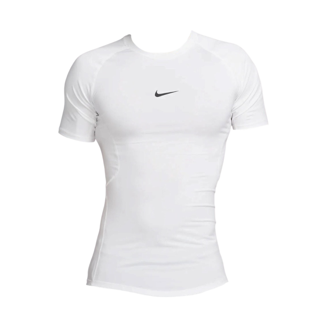 나이키 프로 드라이핏 타이츠 숏슬리브 피트니스 탑 화이트 - 아시아(Nike Pro Dri-Fit Tight Short Sleeve Fitness Top White - Asia)