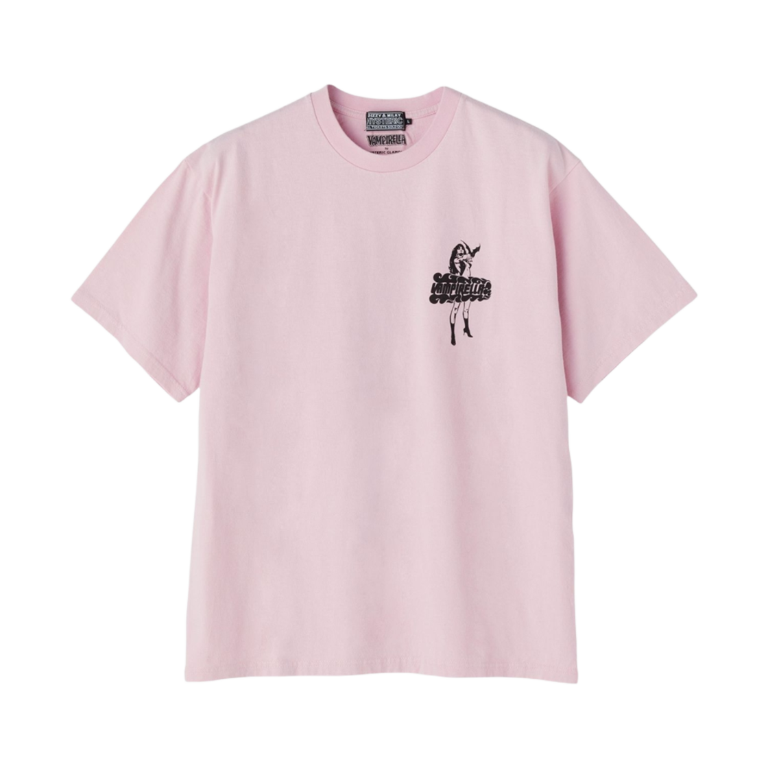 히스테릭 글래머 x 뱀피렐라 플레임 로고 티셔츠 핑크(Hysteric Glamour x Vampirella Flame Logo T-Shirt Pink) - 2