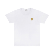 Play Comme des Garcons Gold Heart T-Shirt White
