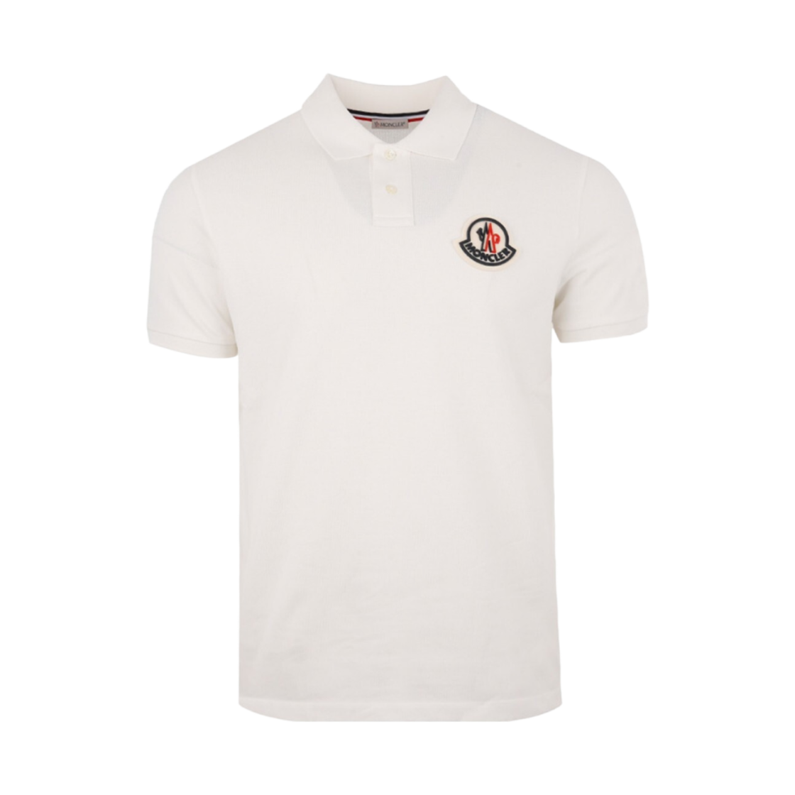 F2-091-8A71100-84556-004 Moncler Logo Appliqued Cotton Pique Polo Shirt Off White - 20FW