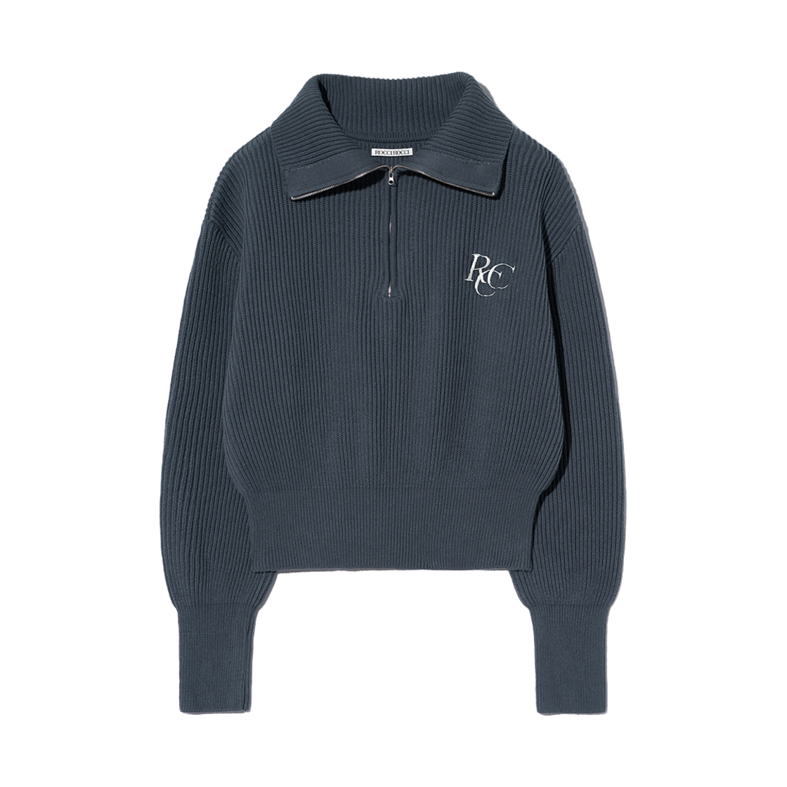 R4AK041CHOS ROCCI ROCCI RCC Knit Half Zipup Charcoal
