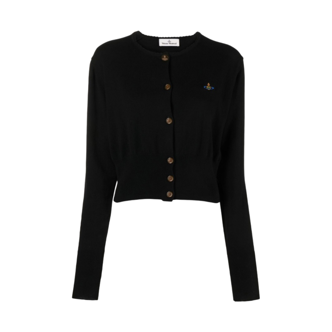 1803002U-Y0010-N401 (W) Vivienne Westwood Bea Cropped Cardigan Black