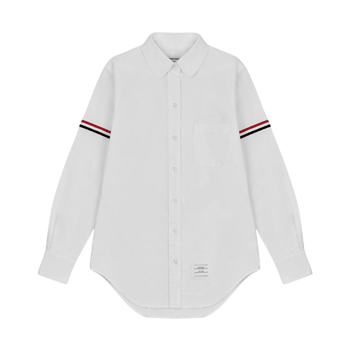 (W) 톰브라운 옥스포드 그로그랭 암밴드 롱슬리브 셔츠 화이트