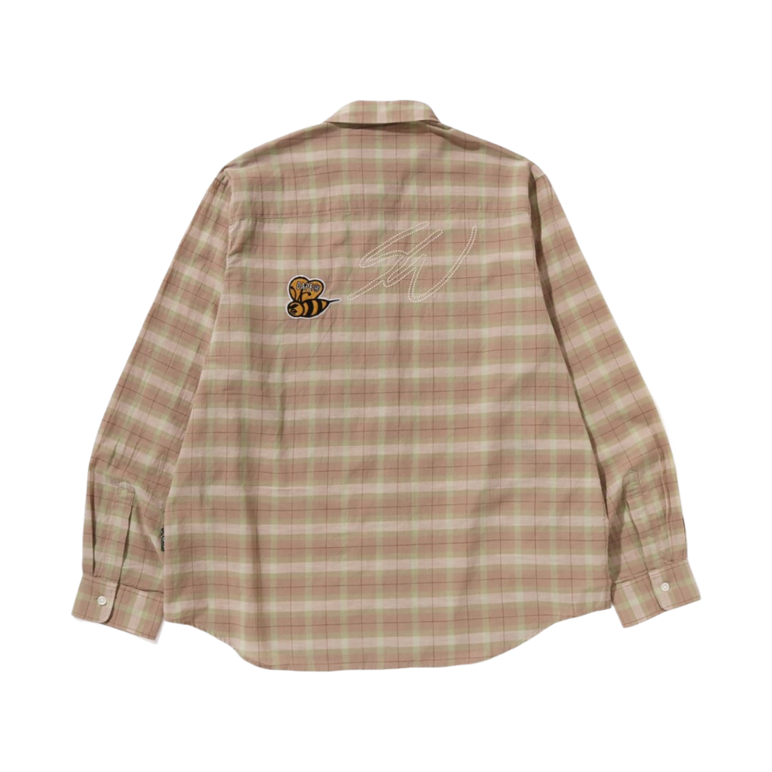 베이프 x 션 우더스푼 자수 체크 셔츠 베이지(BAPE x Sean Wotherspoon Embroidery Check Shirt Beige) - 2