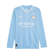 Puma Manchester City 2023/24 Home LS Jersey Team Light Blue (Non Marking Ver.)