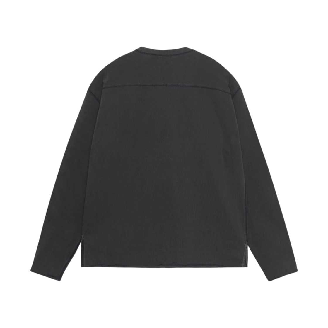 스투시 피그먼트 다이드 코튼 풋볼 크루 워시드 블랙(Stussy Pigment Dyed Cotton Football Crew Washed Black) - 2