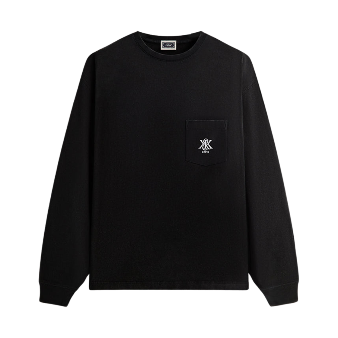 키스 스웨이드 저지 레너드 포켓 티셔츠 블랙(Kith Sueded Jersey Leonard Pocket T-Shirt Black) - 1