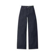 (W) Pottery Semi Wide Denim Indigo