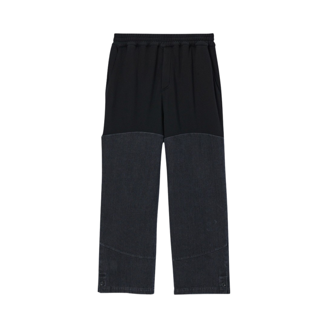 타이핑 미스테이크 믹스드 데님 이지 팬츠 블랙 - 22FW