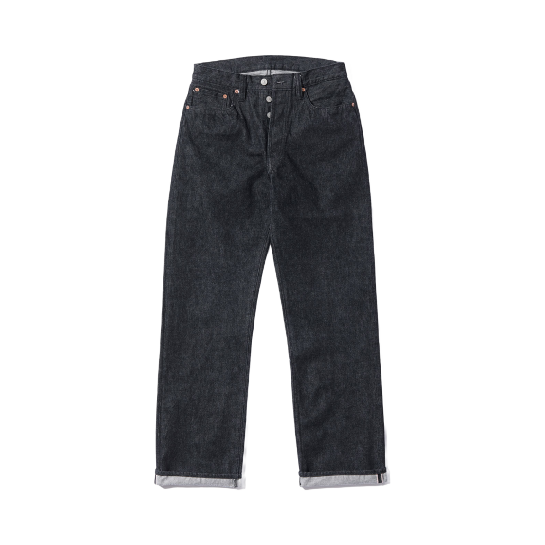 SC42460 Sugar Cane 14.25 oz. Black Denim 1947 Model Regular Straight One Wash