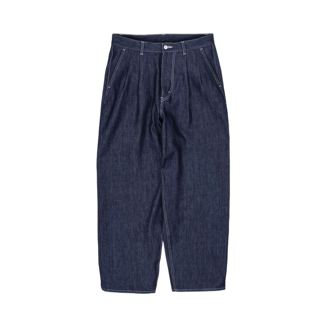 그라프페이퍼 셀비지 데님 투턱 팬츠 리지드(Graphpaper Selvage Denim Two Tuck Pants Rigid)