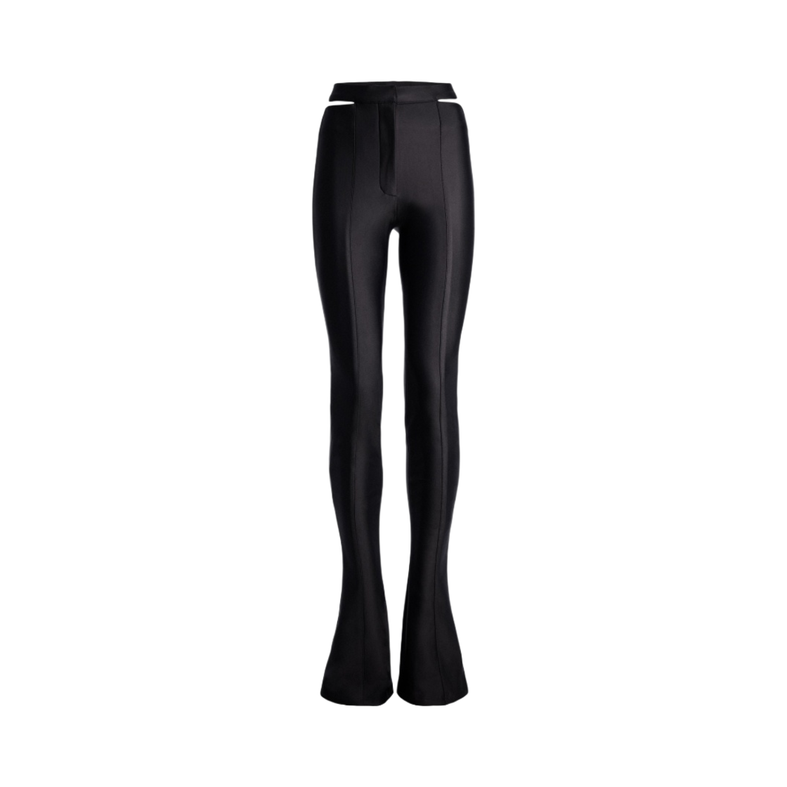 (W) 에이치앤엠 x 뮈글러 저지 컷아웃 팬츠 블랙((W) H&M x Mugler Jersey Cut-Out Pants Black)