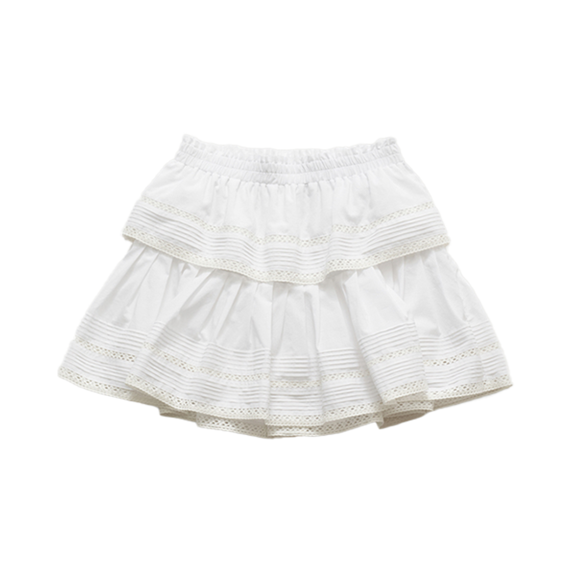 FV25A_SK02IV000 FARVEN Marion Lace Skirt Ivory