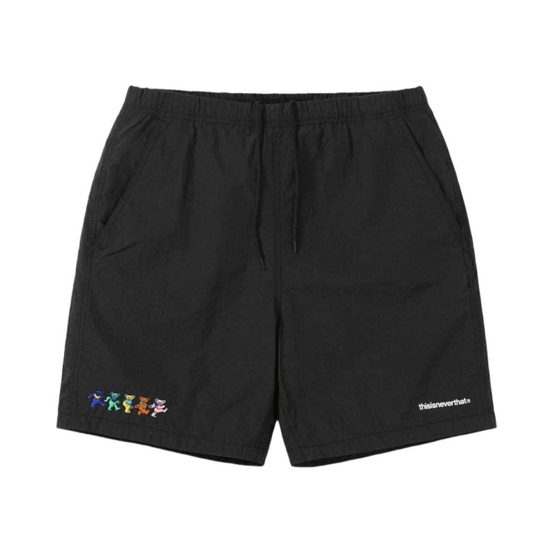 디스이즈네버댓 x 그레이트풀 데드 댄싱 베어 윈드 쇼츠 블랙(thisisneverthat x Grateful Dead Dancing Bears Wind Short Black)