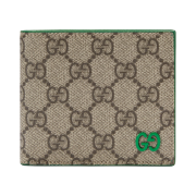 Gucci Wallet with GG Detail Beige Ebony Supreme