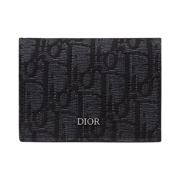Dior Business Card Holder Black Dior Oblique Jacquard