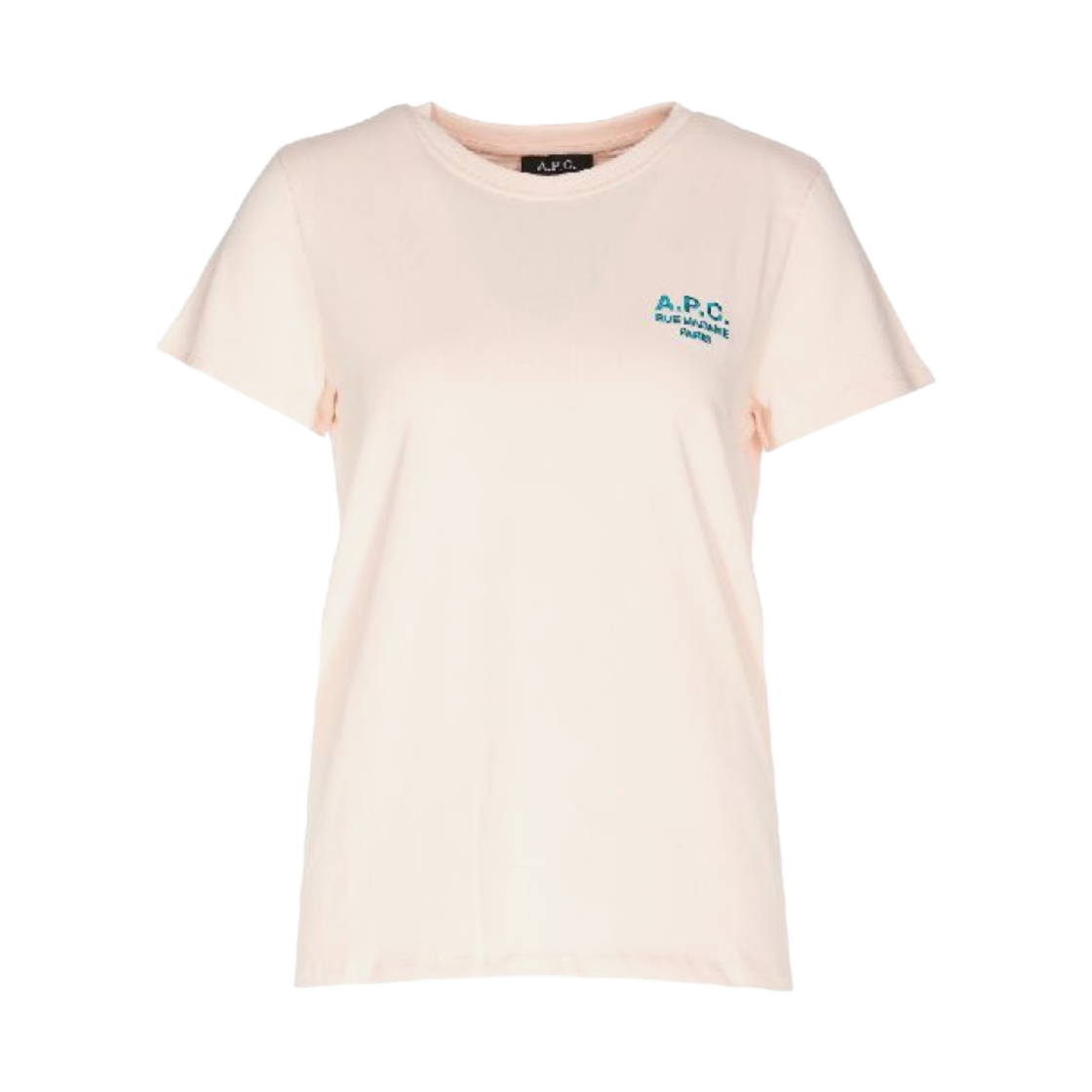 (W) 아페쎄 데니스 로고 티셔츠 페일 로즈((W) A.P.C. Denise Logo T-Shirt Blanc Pale Rose)