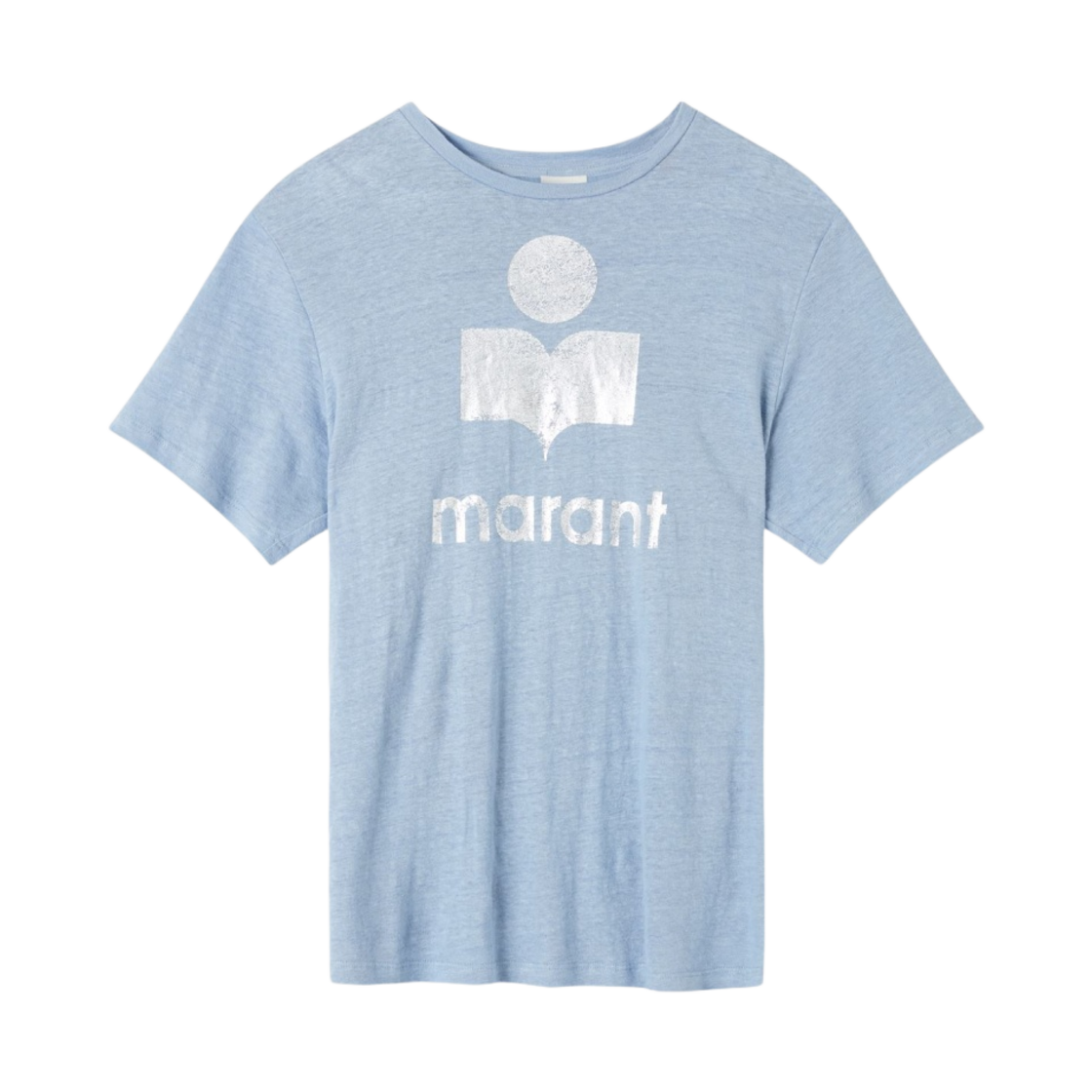 (W) 이자벨 마랑 즈웰 로고 티셔츠 블루 실버 - 23SS((W) Isabel Marant Zewel Logo T-Shirt Blue Silver - 23SS) - 1