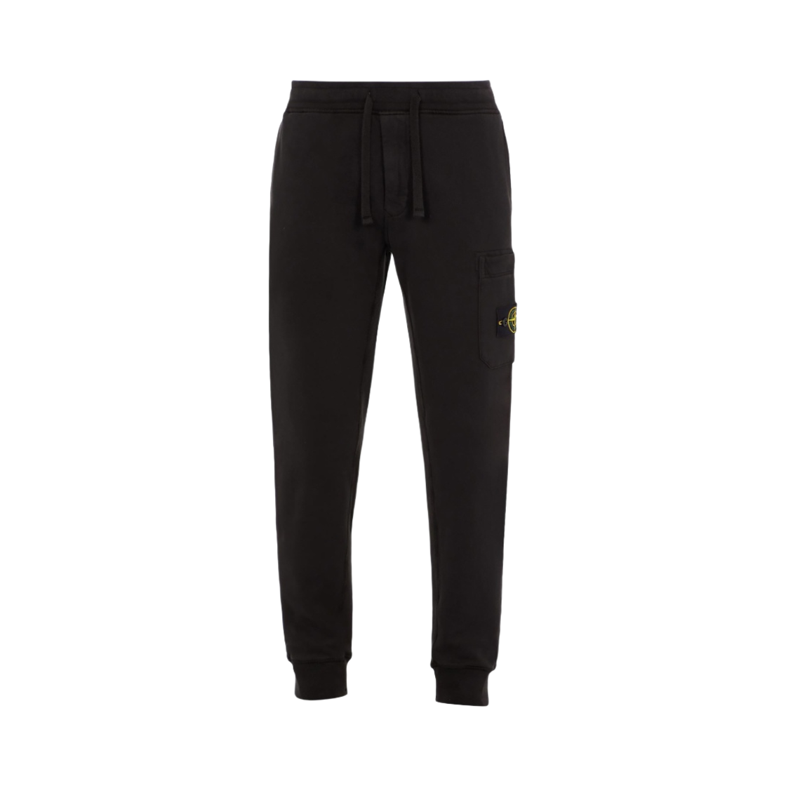 스톤 아일랜드 64520 코튼 플리스 스웨트팬츠 블랙 - 21FW