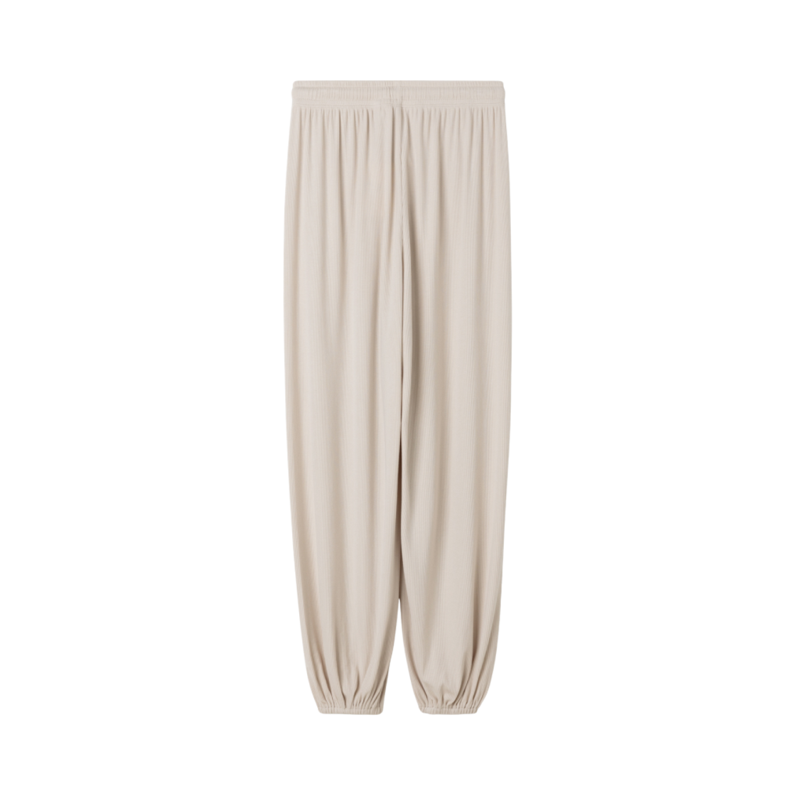 (W) 부디 무드라 립 조거 팬츠 #1 베이지((W) Budhi Mudra Rib Jogger Pants #1 Beige) - 2