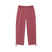 Stussy Faded Graphic Fleece Pants Washed Burgundy