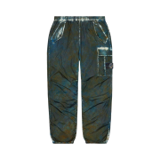 Supreme x Stone Island Painted Camo Nylon Cargo Pants Dark Teal - 20FW