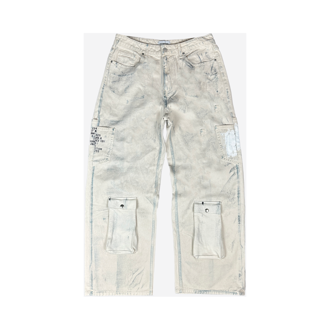 레저렉션13 포켓 몽키 팬츠 크림