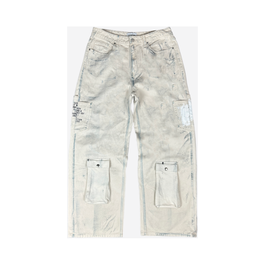 24-B007 CR Resurrection13 Pocket Monkey Pants Cream