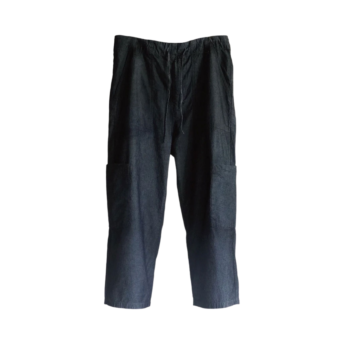 ANC-PT41-B-1 Ancellm Chambray Baker Cargo Pants Indigo