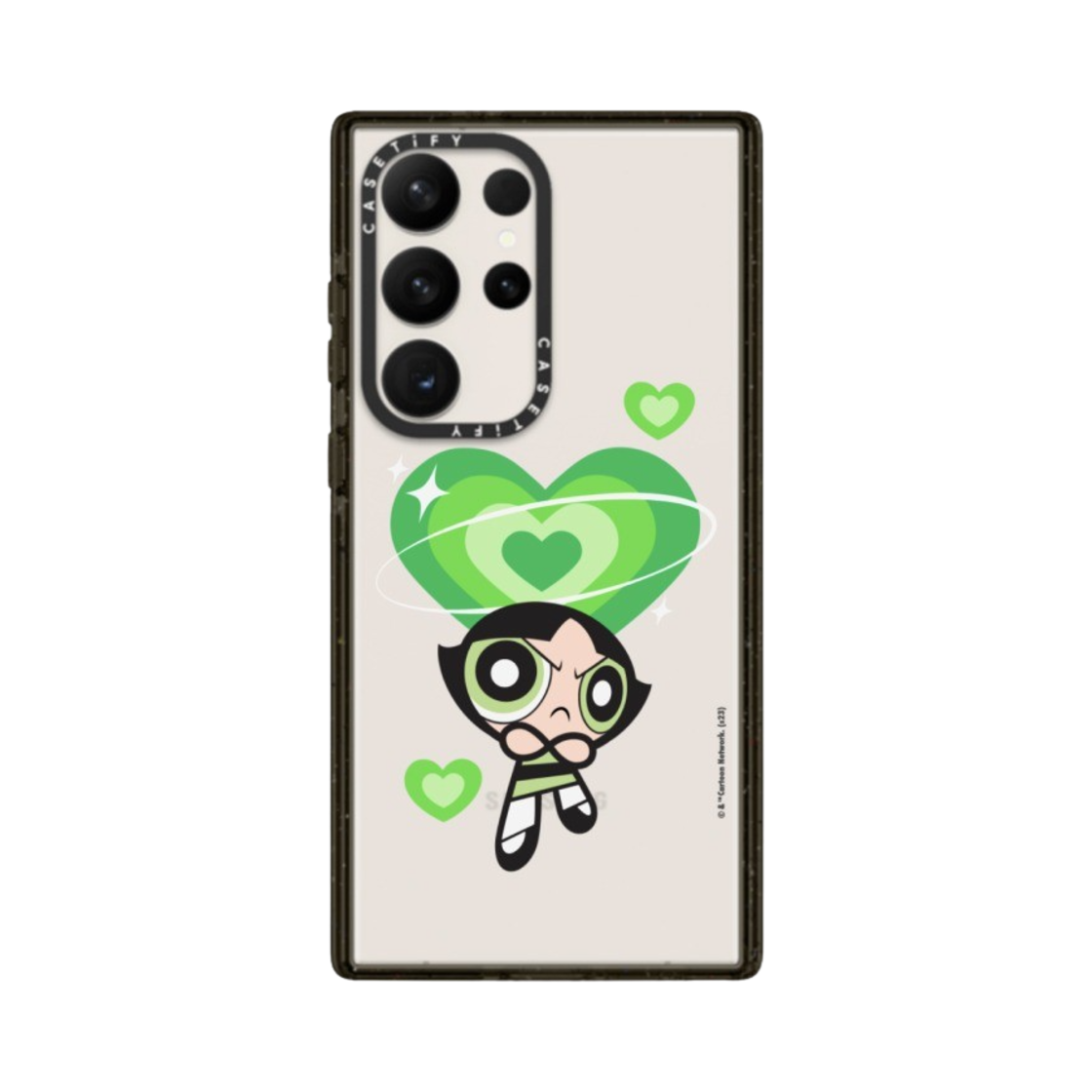 케이스티파이 x 파워퍼프걸 갤럭시 커스텀 버터컵 임팩트 케이스 클리어 블랙(Casetify x The Powerpuff Girls Galaxy Custom Buttercup Impact Case Clear Black) - 1