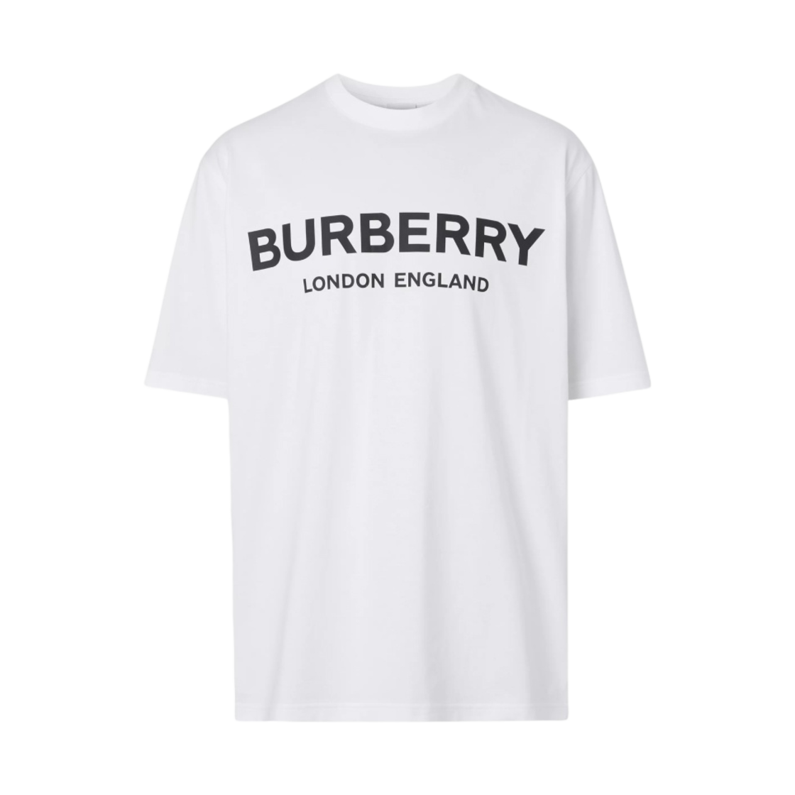 8026017 Burberry Logo Print Cotton T-Shirt White