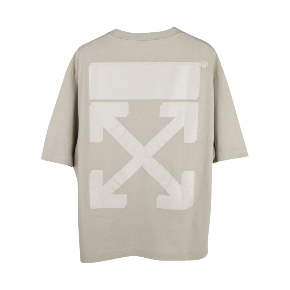 오프화이트 러버 애로우 스케이트 오버 숏슬리브 티셔츠 스톤(Off-White Rubber Arrow Skate Over S/S T-Shirt Stone) - 1