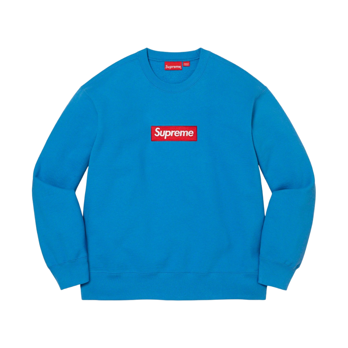 슈프림 박스로고 크루넥 블루 - 22FW