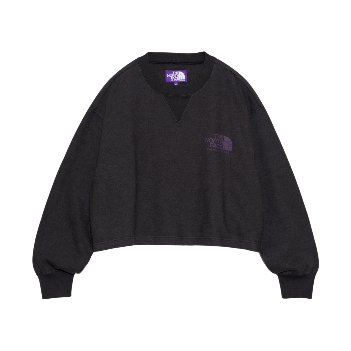 NTW3406N (W) The North Face Purple Label Field Cropped Graphic T-Shirt Charcoal