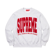 Supreme Cities Arc Crewneck Ash Grey - 21FW