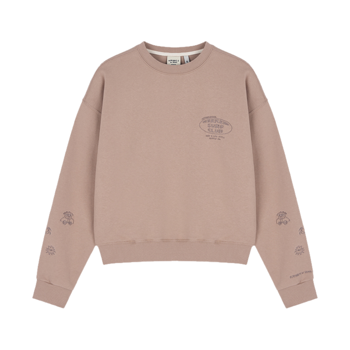 Sunnset Sweatshirt Beige Flatwave in Seoul Sunnset Womens Sweatshirt Beige