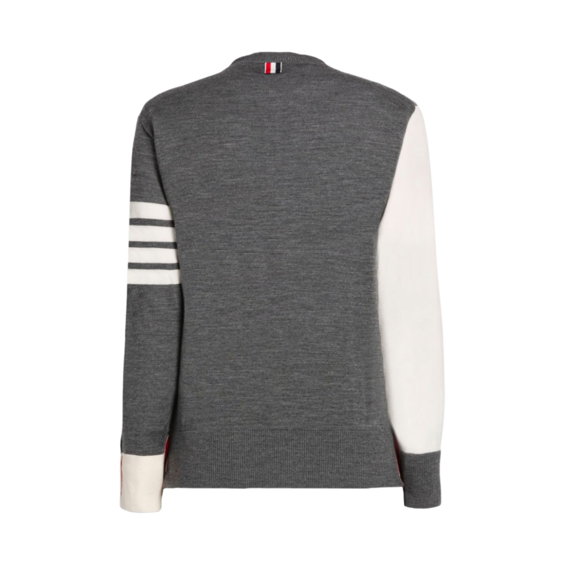 톰브라운 펀 믹스 파인 멜리노 사선 크루넥 풀오버 토날 그레이(Thom Browne Fun-Mix Fine Merino 4-Bar Crewneck Pullover Tonal Grey) - 2