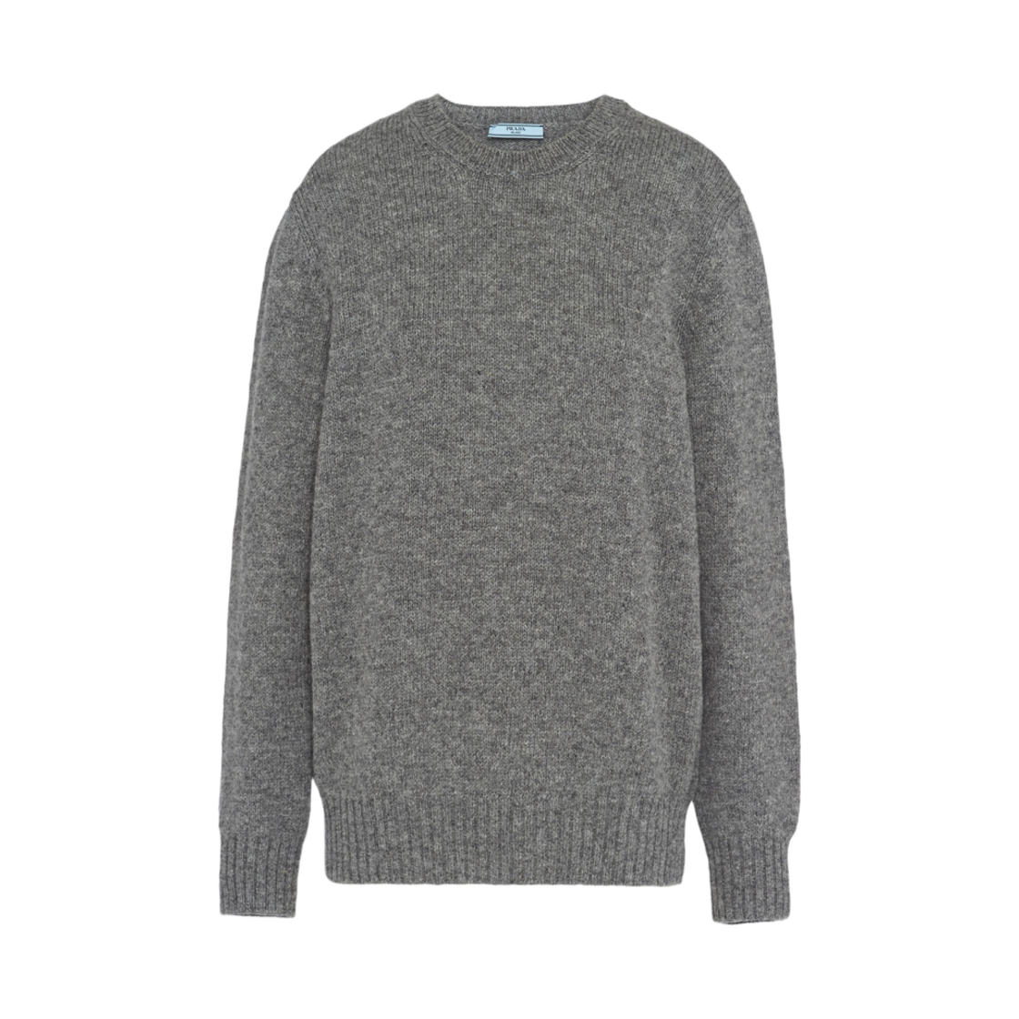 (W) 프라다 울 앤 캐시미어 크루넥 스웨터 그레이((W) Prada Wool and Cashmere Crewneck Sweater Grey) - 1