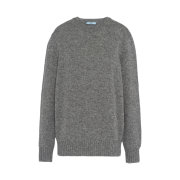 (W) Prada Wool and Cashmere Crewneck Sweater Grey